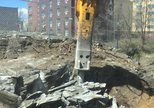 rock breaking excavation in bronx new york