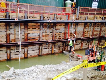 shoring and lagging new york construction project